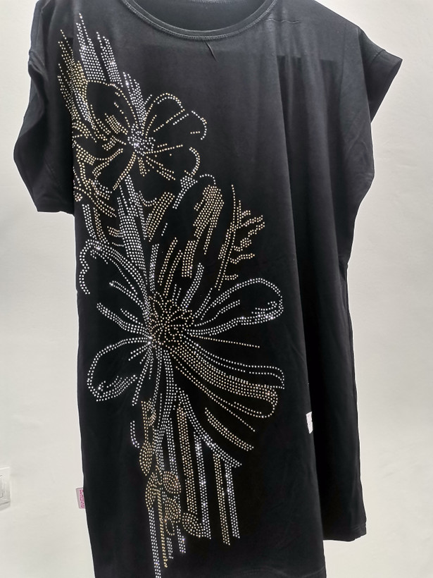 تیشرت مشکی نگینی